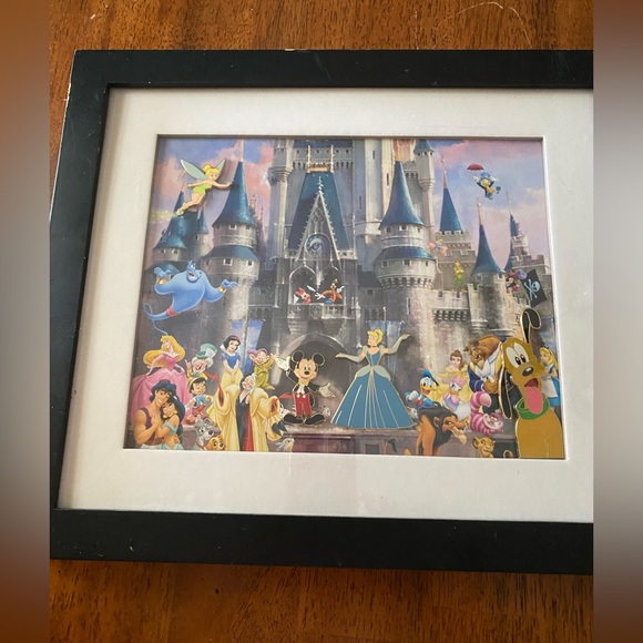 Disney Cinderella castle print with four rare pins. - Picture 2 of 15
